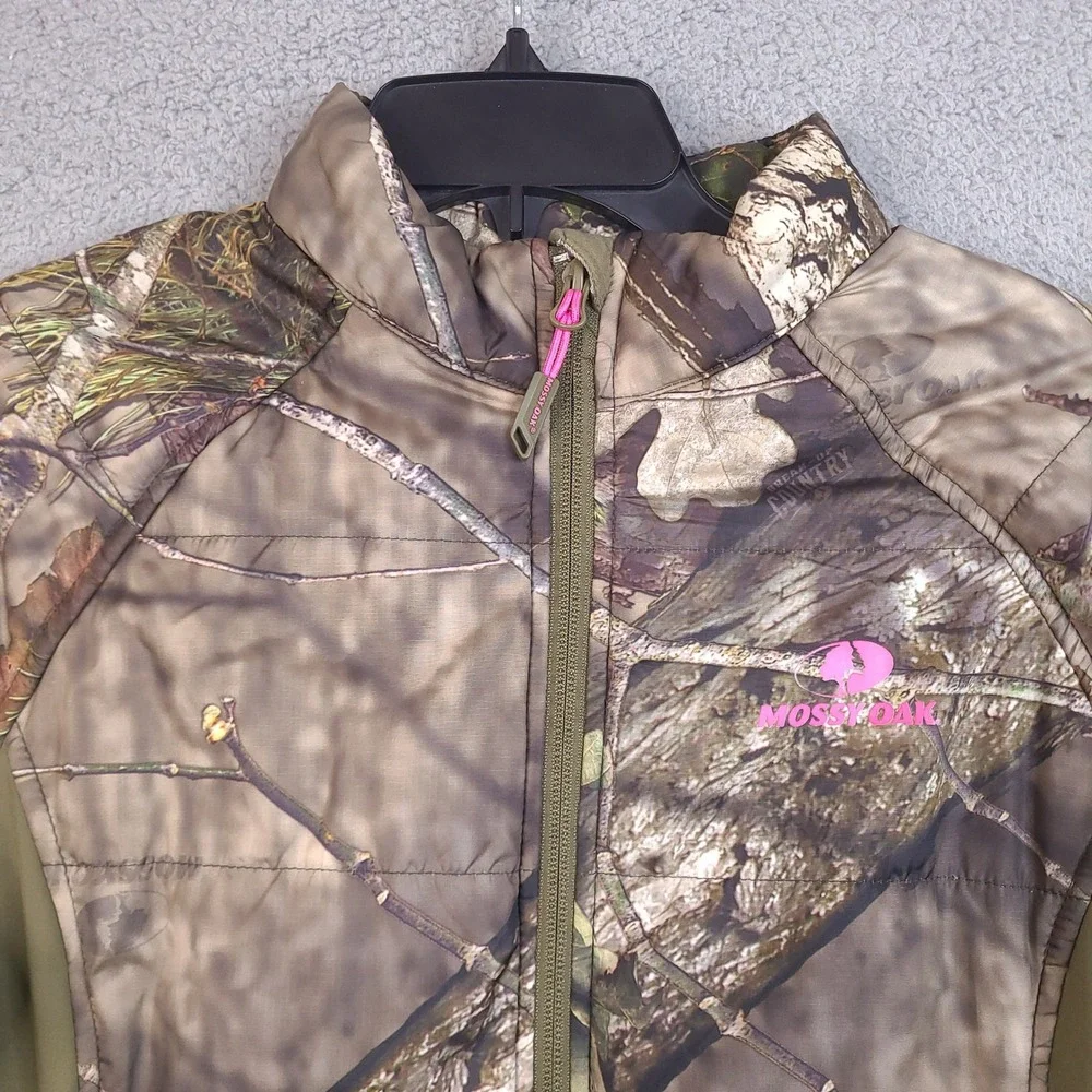 Mossy Oak Women Camo Jacket Large 3M Thinsulate Hybrid Softshell Hunting